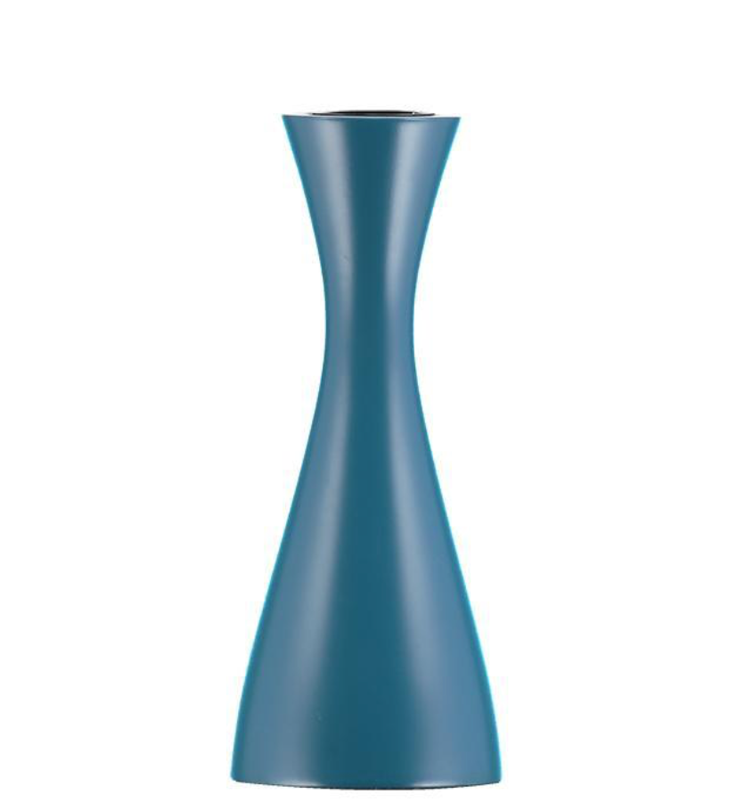 5.9" Petrol Blue Candleholder