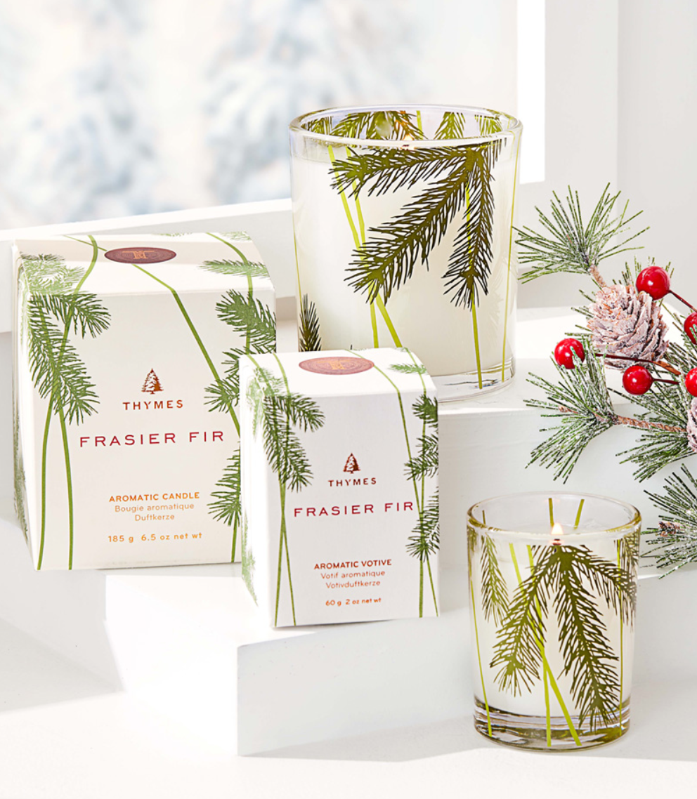  Thymes Frasier Fir Pine Needle Candle - Highly Scented