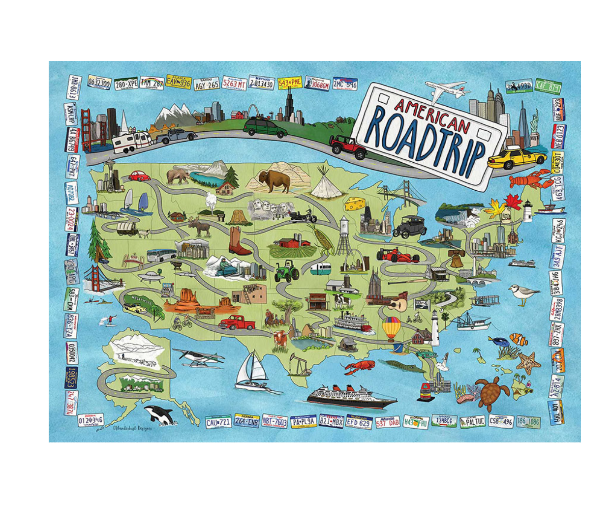 American Road Trip Puzzle