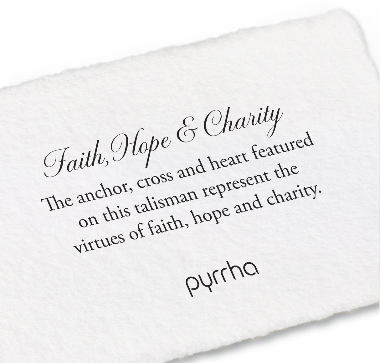 Pyrrha Faith, Hope, & Charity Talisman
