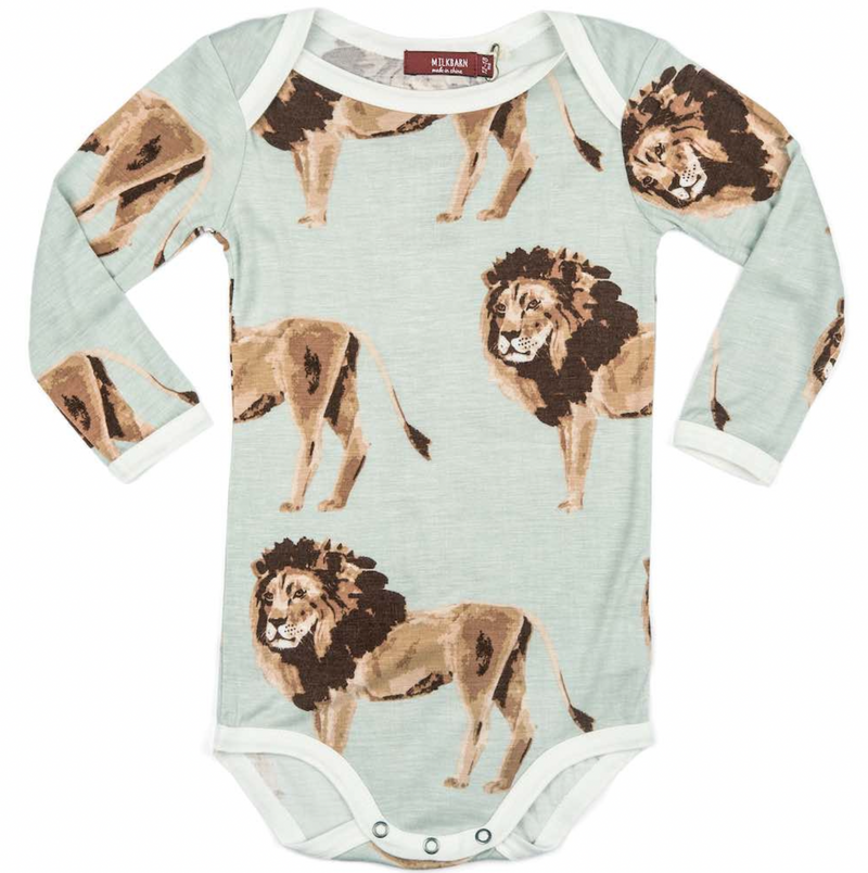 Lion Bamboo Long Sleeve One Piece