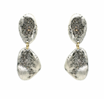 Double Drop Crystal Impression Earrings