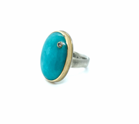 Jamie Joseph Amazonite & Diamond Ring