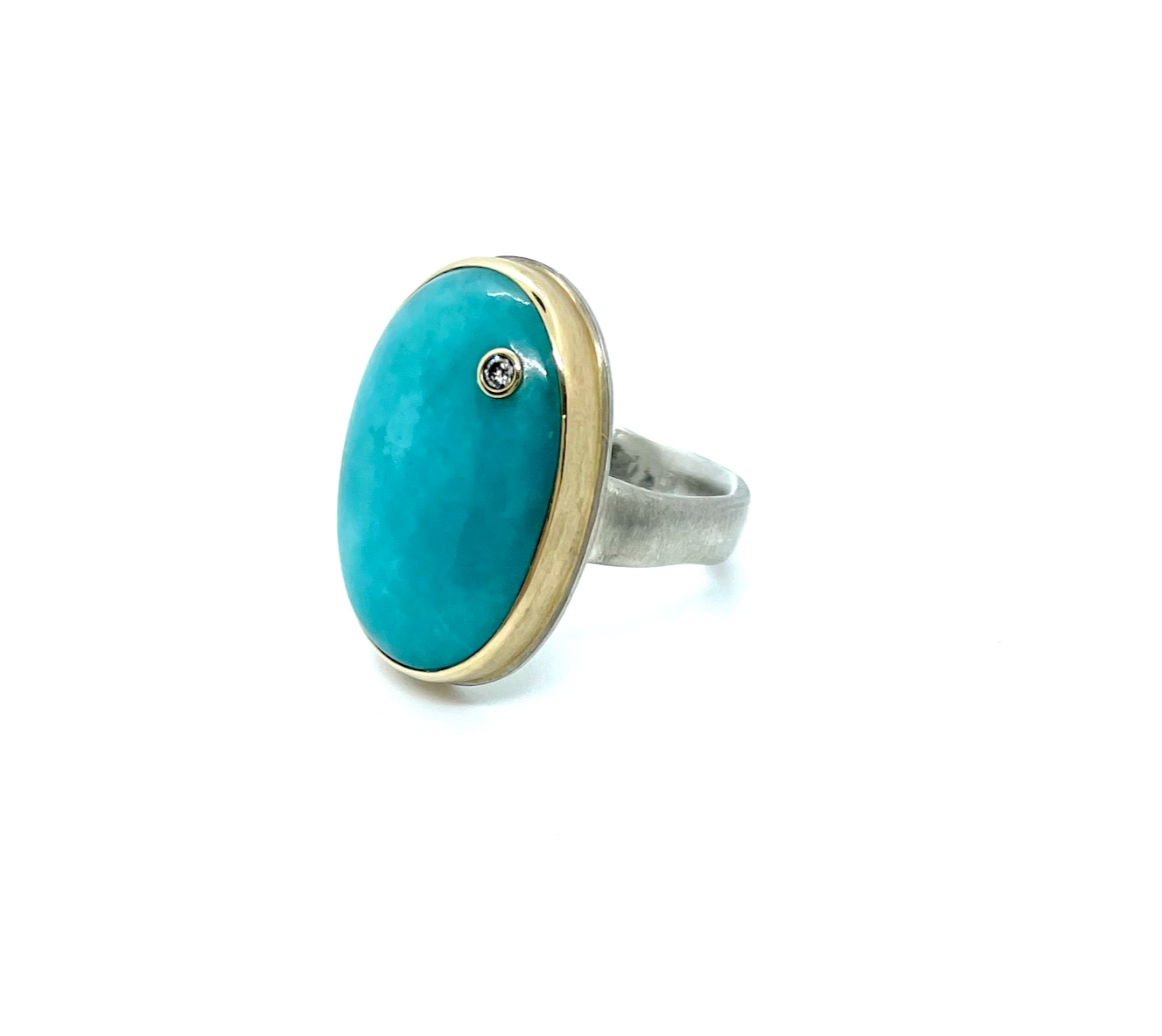 Jamie Joseph Amazonite & Diamond Ring
