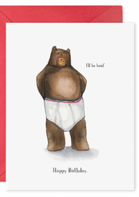 I'll Be Brief Birthday Card