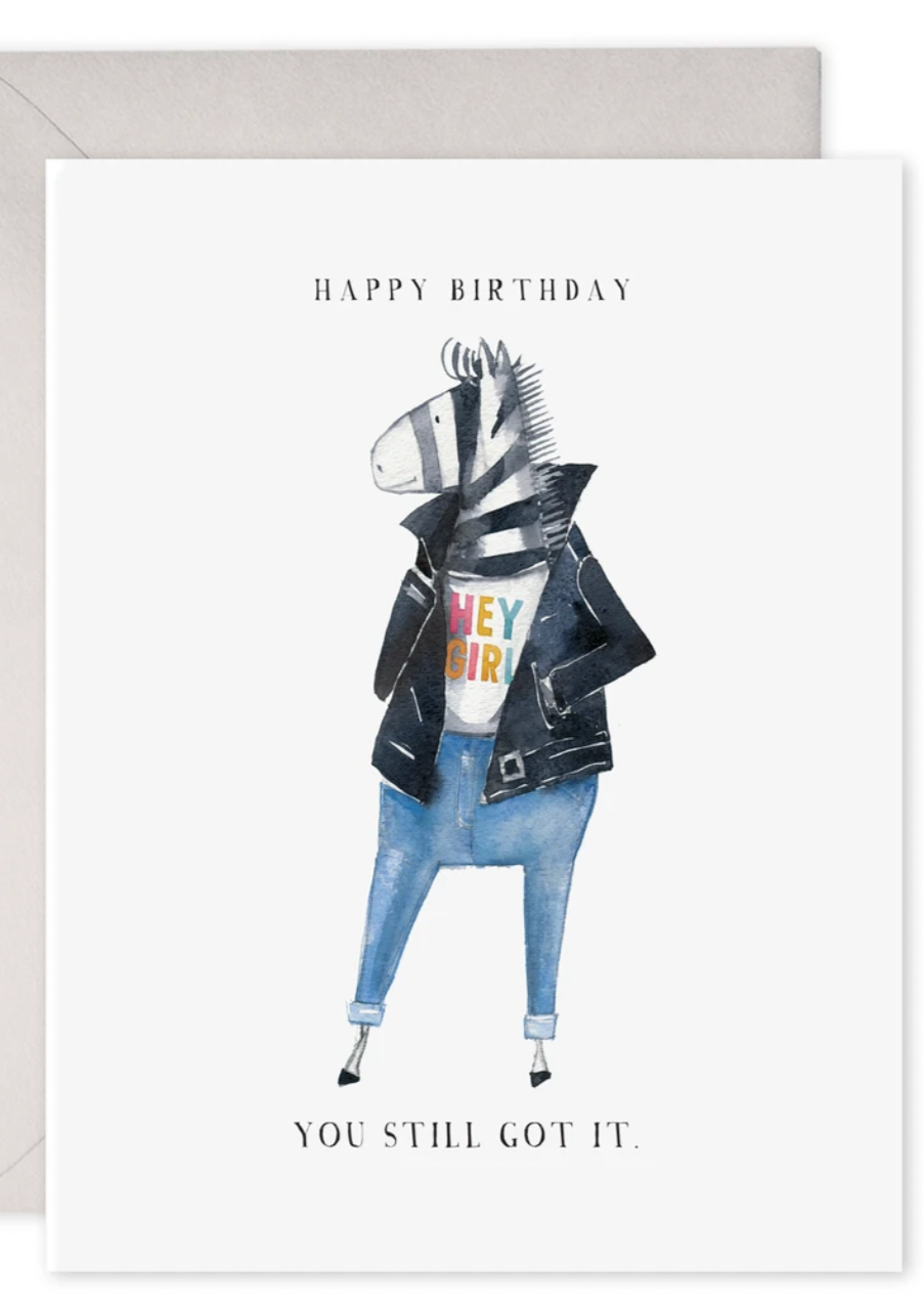 Hey Girl Birthday Card