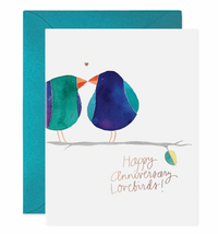Lovebirds Anniversary Card