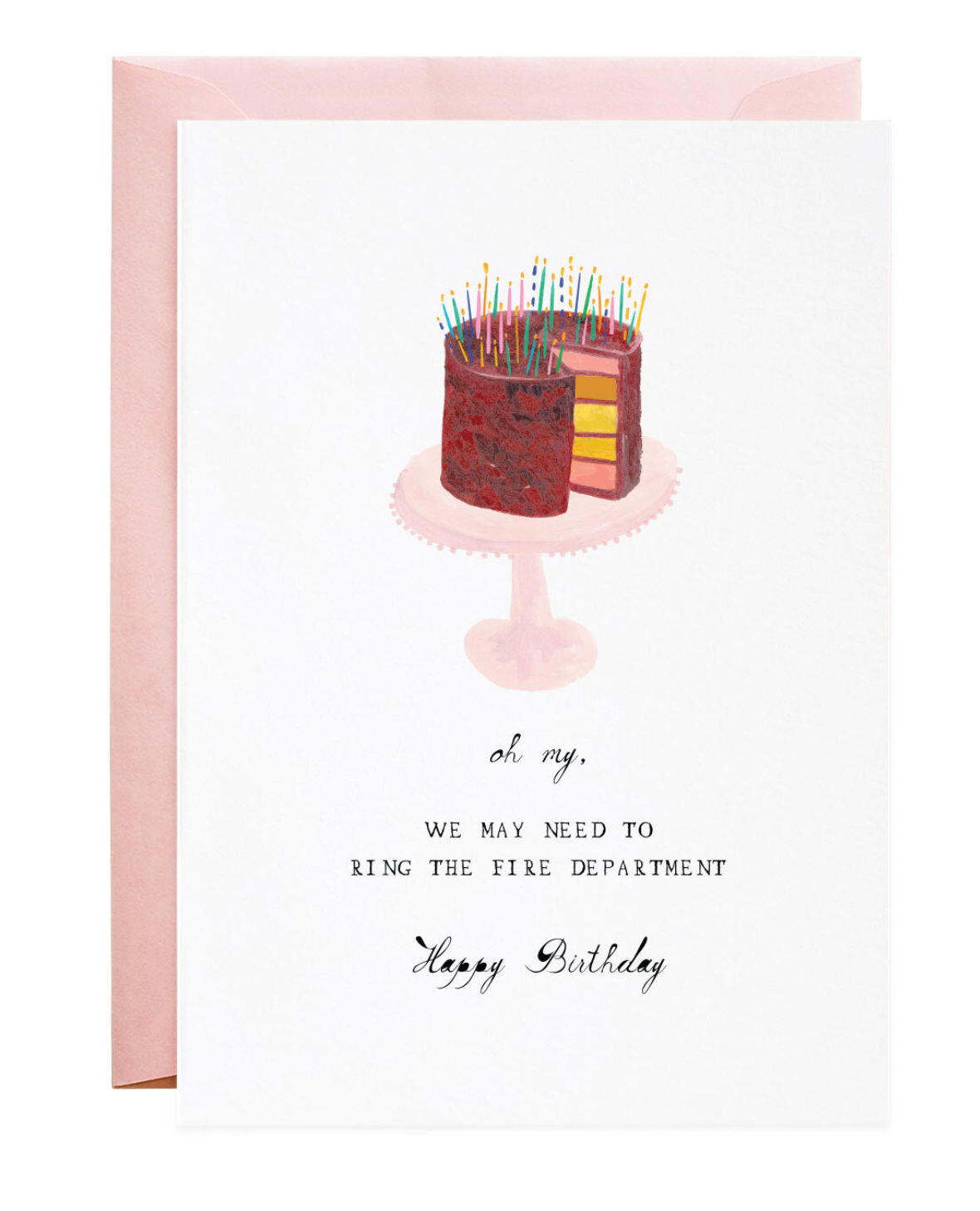 Ring the Fire Department Birthday Card