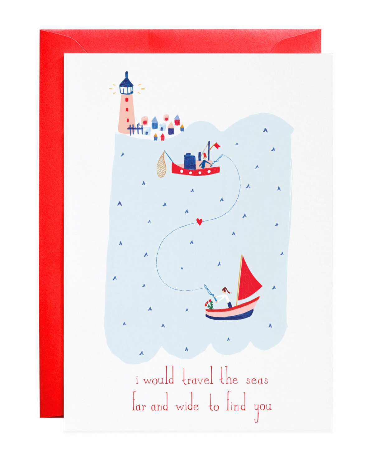 Lovers In The Sea Card