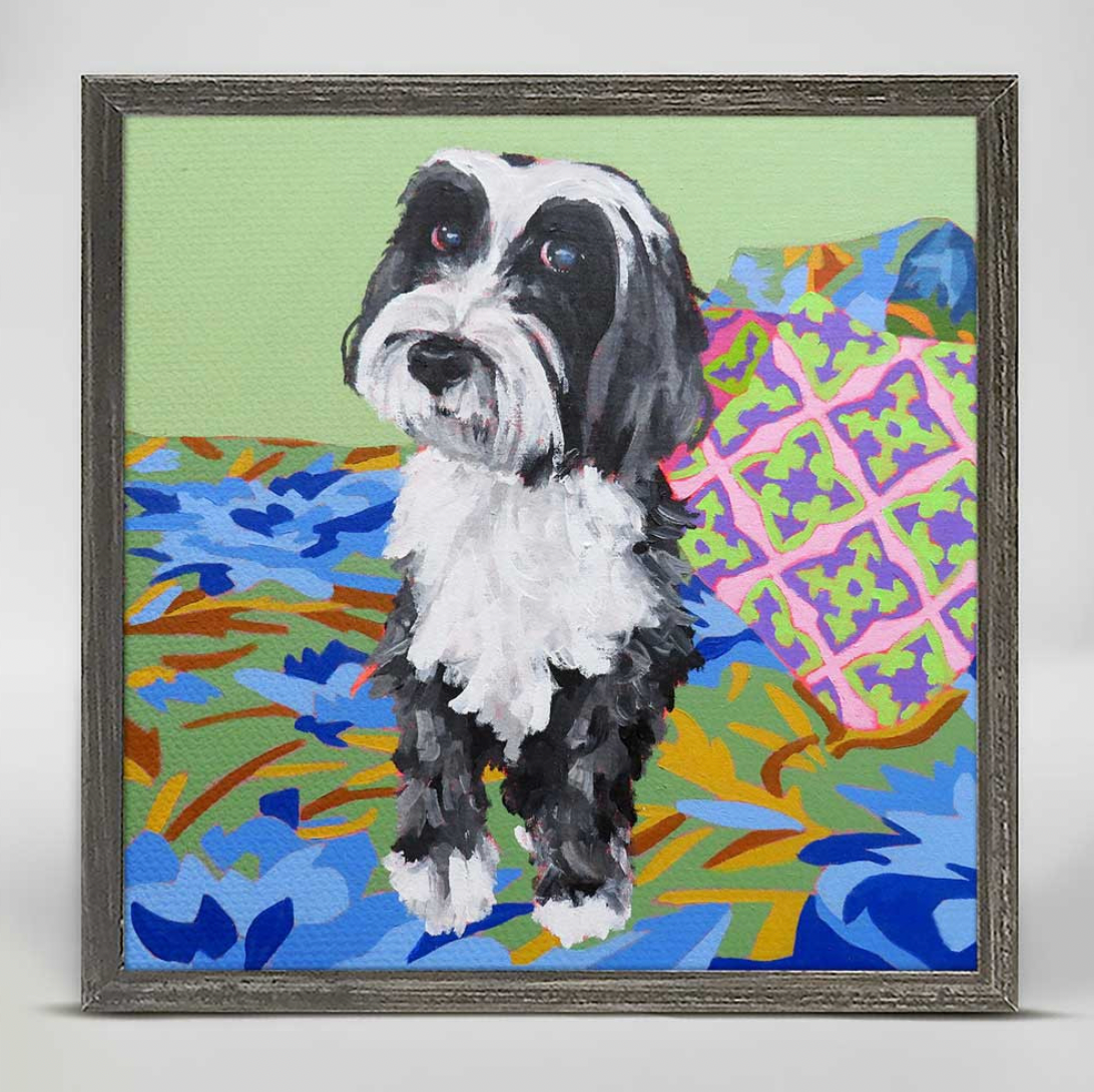 "Patches" Mini Framed Canvas