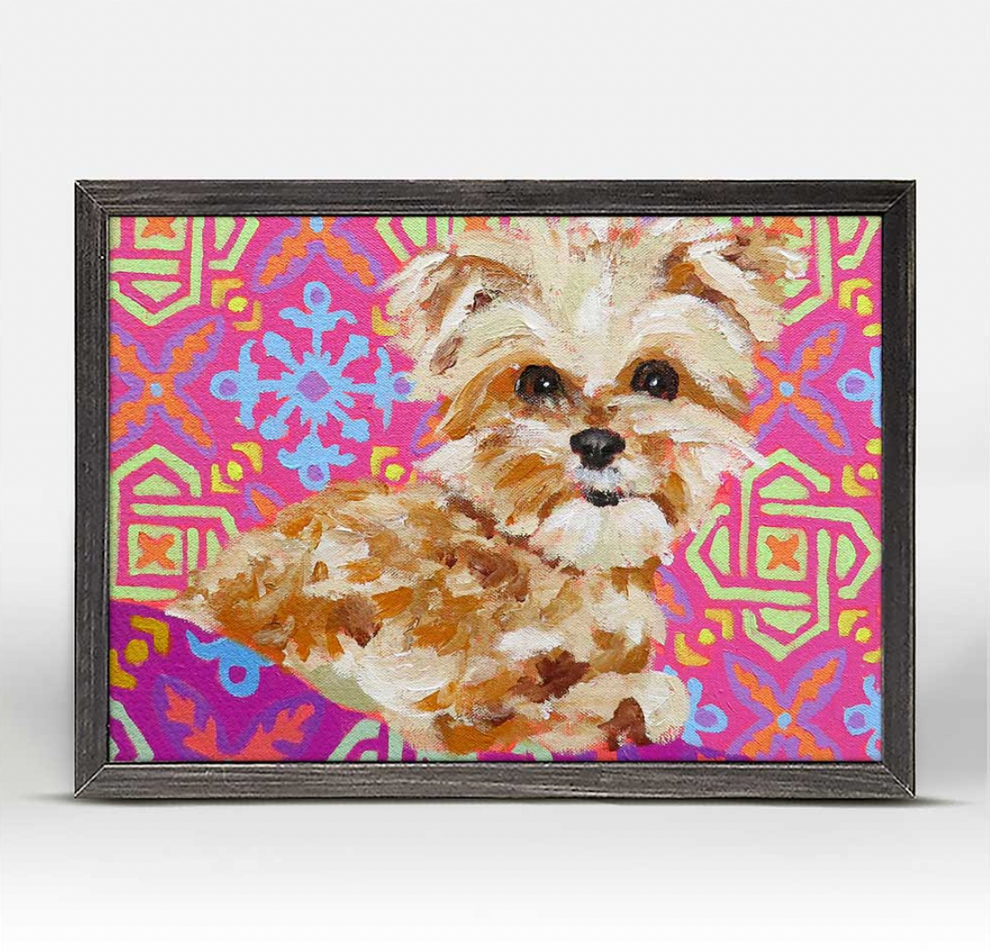 "Dotty" Mini Framed Canvas