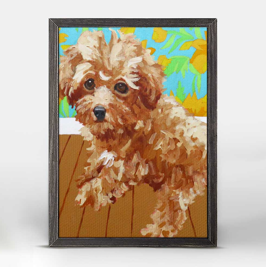 "Cricket" Mini Framed Canvas