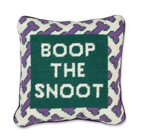 Boop the Snoot Needlepoint Pillow