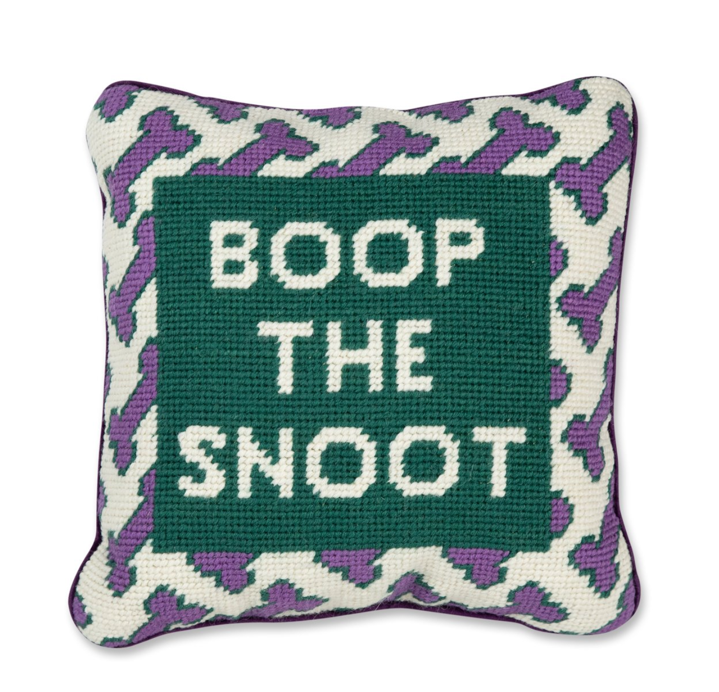 Boop the Snoot Needlepoint Pillow