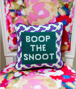 Boop the Snoot Needlepoint Pillow