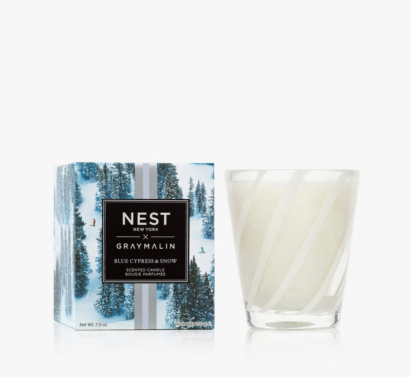 NEST New York x Gray Malin Blue Cypress & Snow Classic Candle
