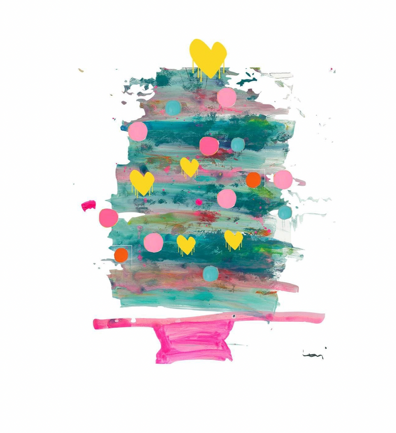 Kerri Rosenthal Holiday Tree Block of Love