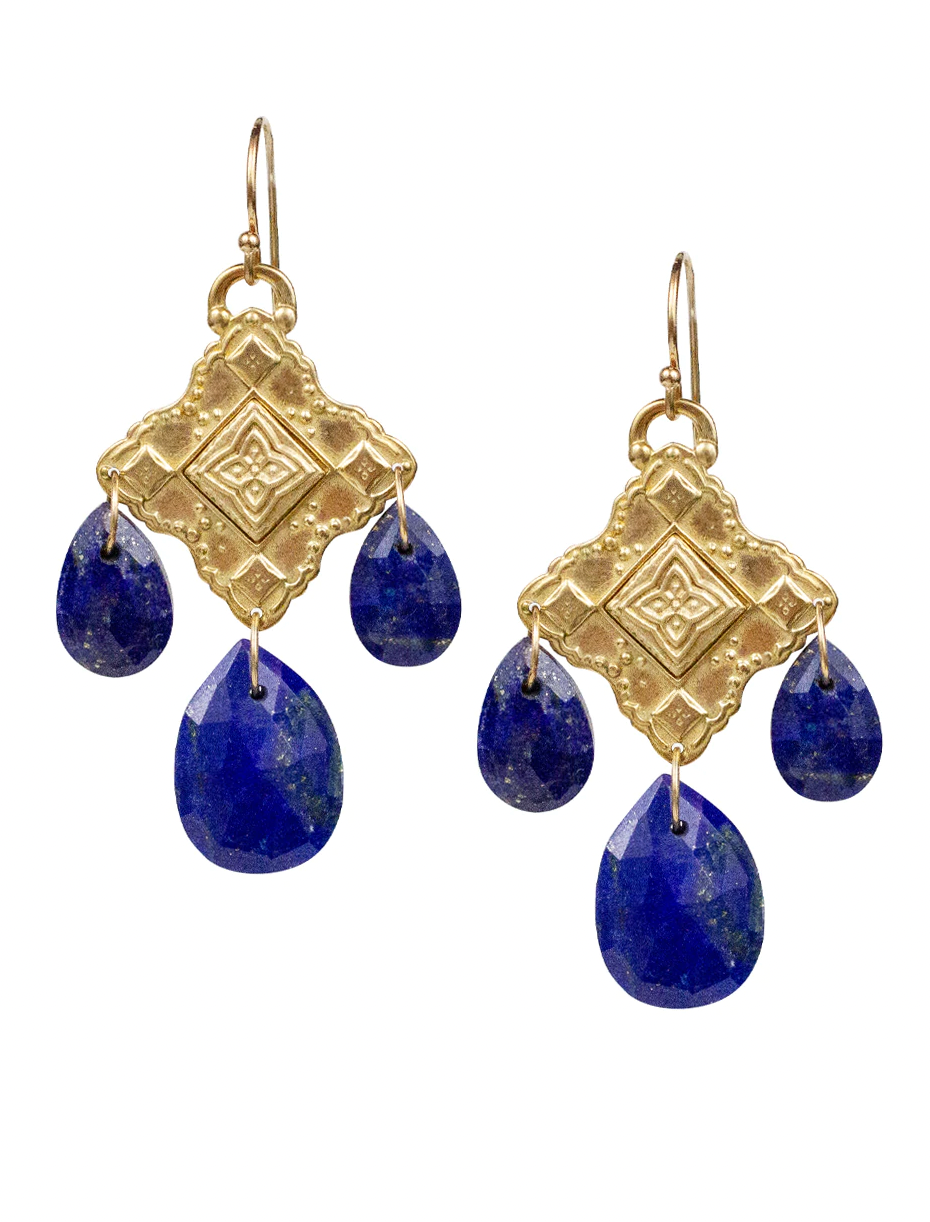 Rosario Lapis Earrings