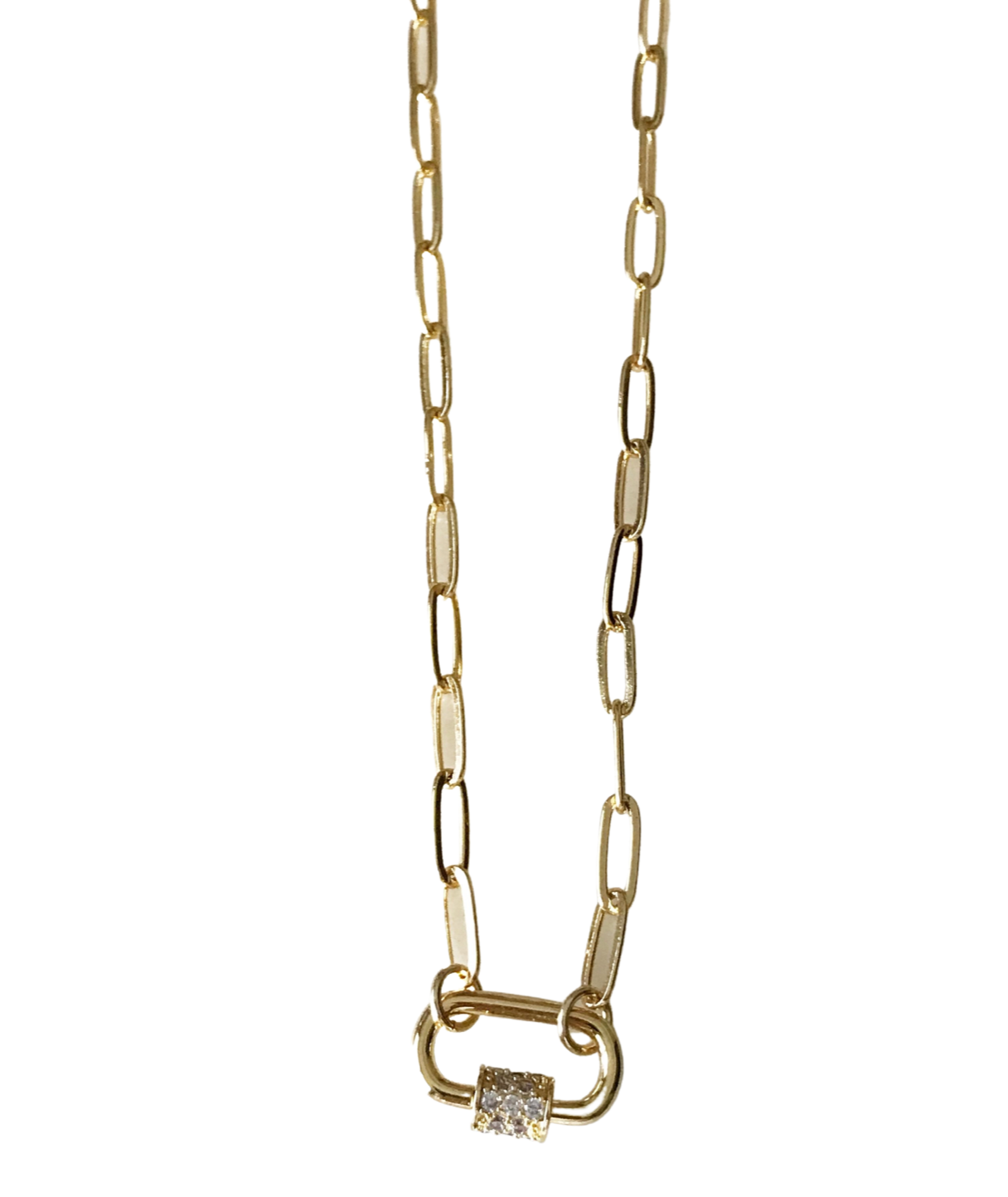 Mini Carabiner with Pave Detail