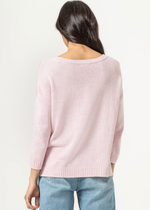 3/4 Sleeve Colorblock Sweater