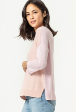 3/4 Sleeve Colorblock Sweater
