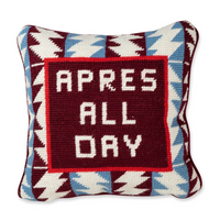 Apres Ski Needlepoint Pillow