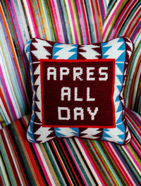 Apres Ski Needlepoint Pillow