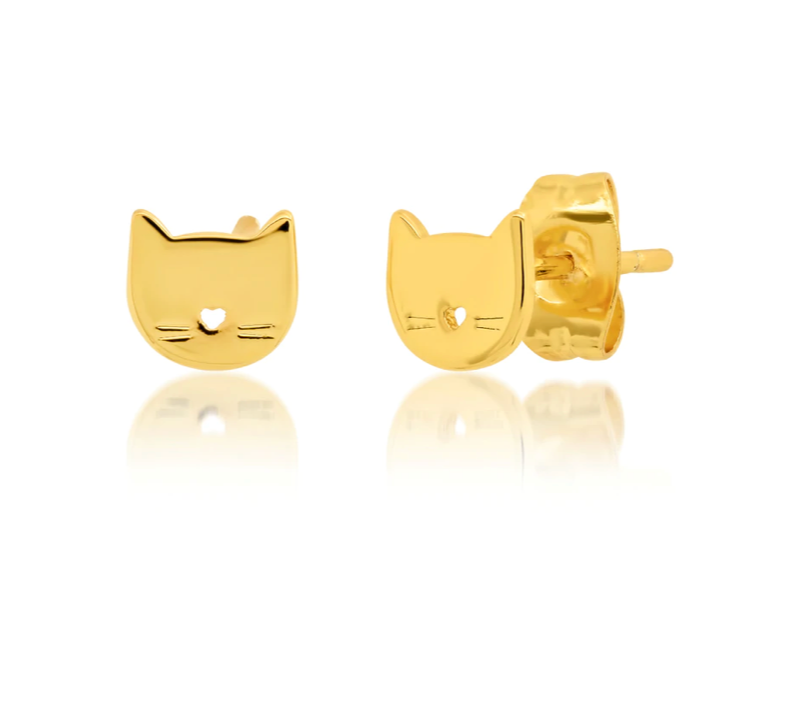 Whimsical Cat Studs
