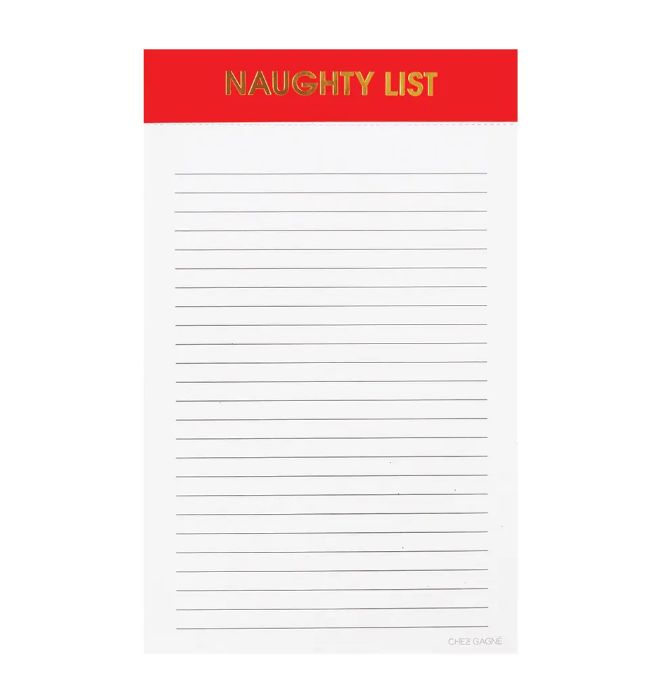 Naughty List Notepad
