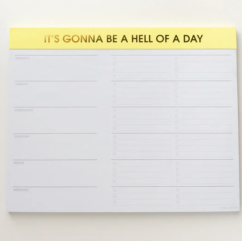 Gonna Be a Hell of a Day Planner Notepad