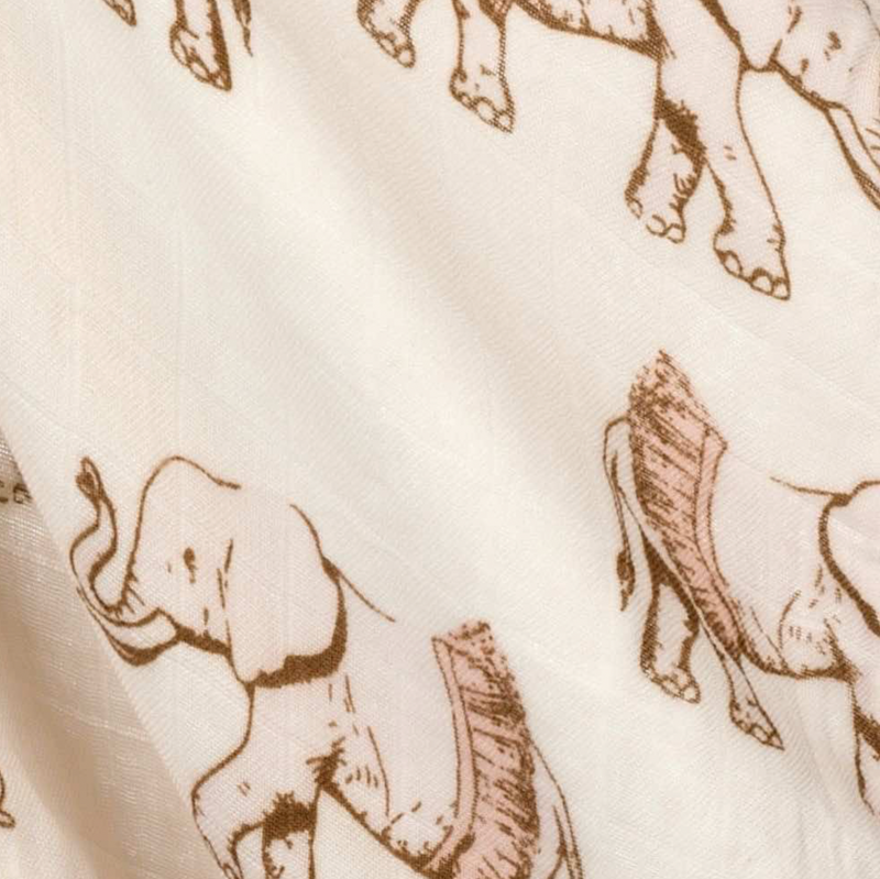 Tutu Elephant Two-Piece Burp Cloth Set