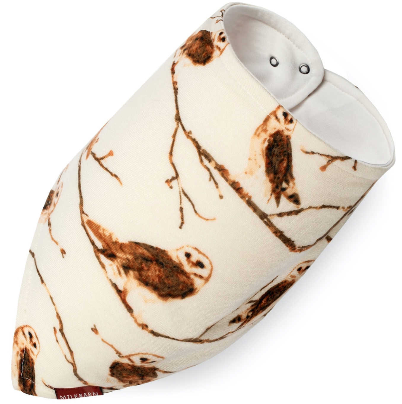 Owl Organic Cotton Kerchief Bib