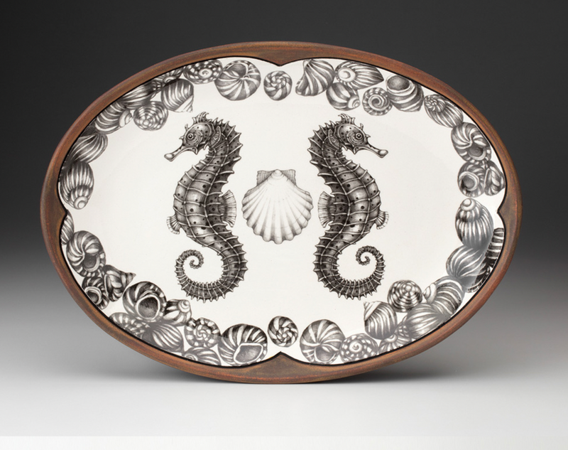 Seahorse Small Oval Platter