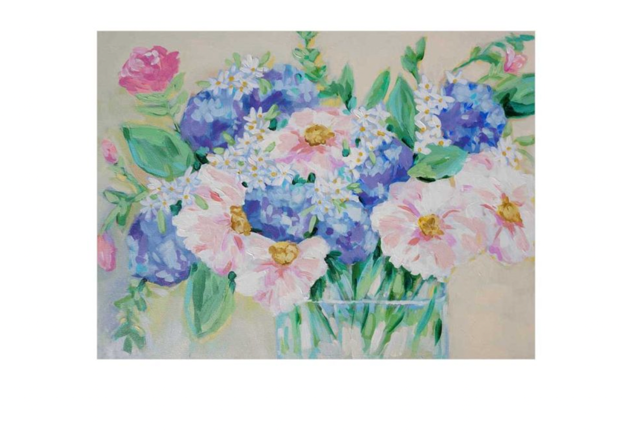 Blooms In Water 30x24