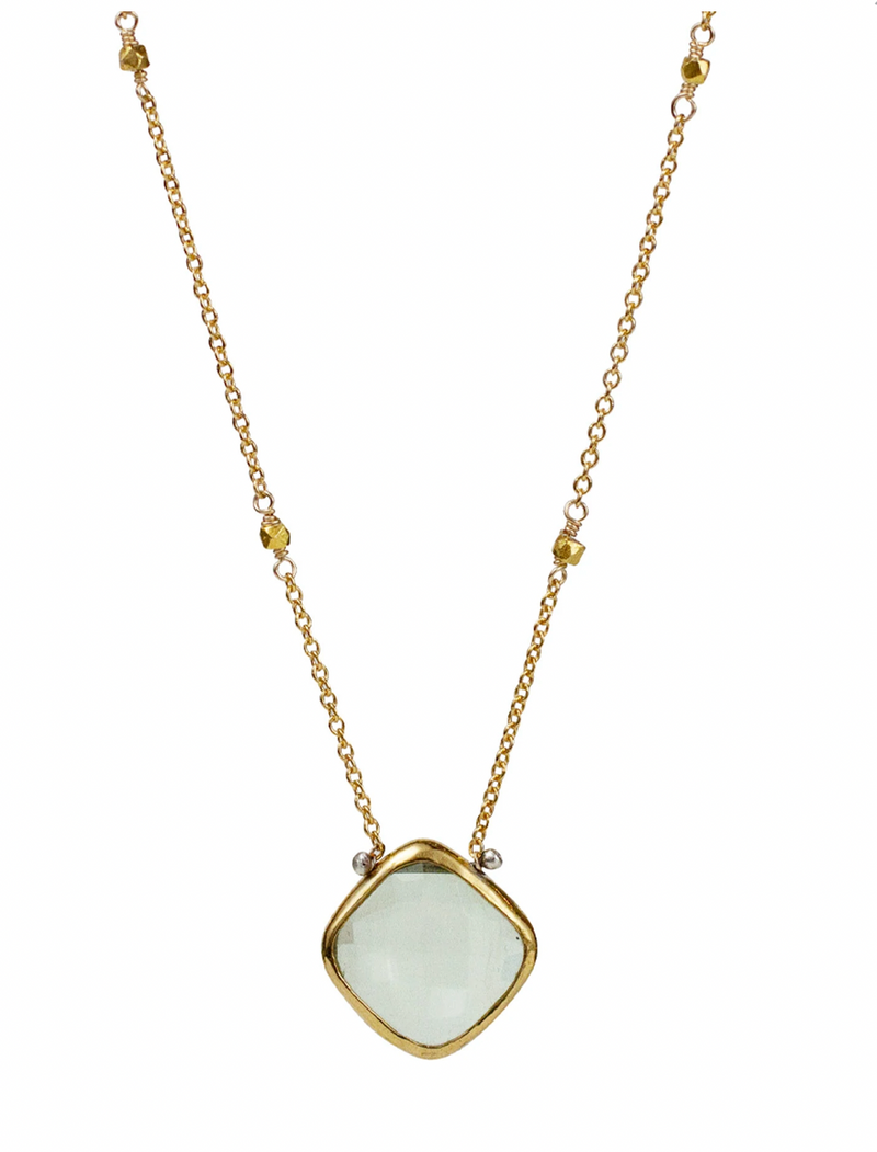 Lucia Green Amethyst Necklace