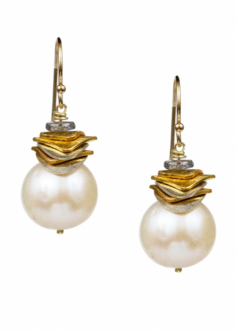Rio Large Pearl Earrings
