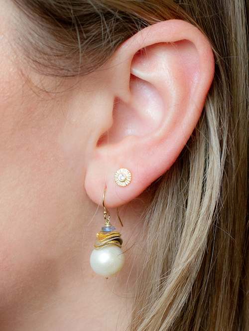 Rio Large Pearl Earrings