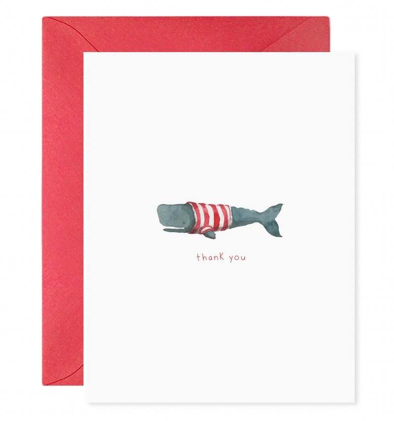 Whale Thanks Card