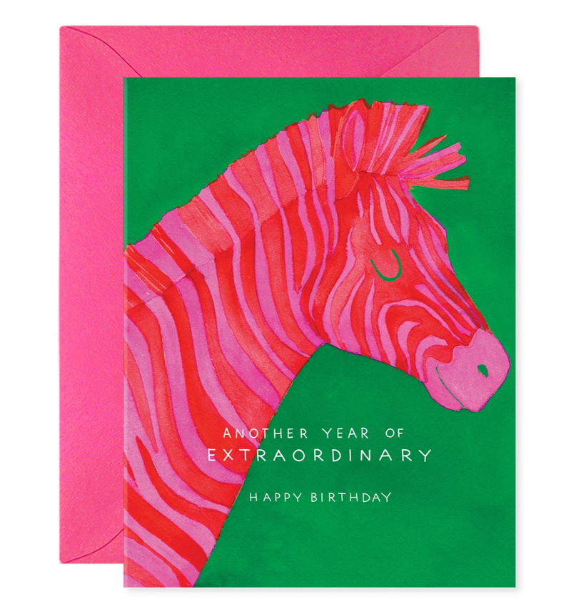 Extraordinary Zebra Card