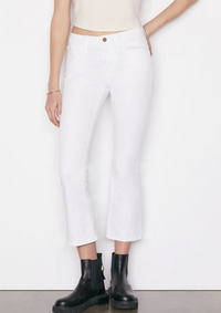 FRAME Le Crop Mini Boot in Blanc