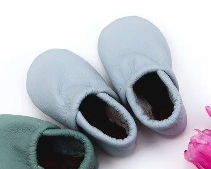Powder Blue Baby Loafers