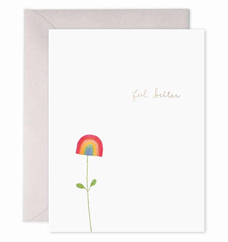 Rainbow Flowers Card