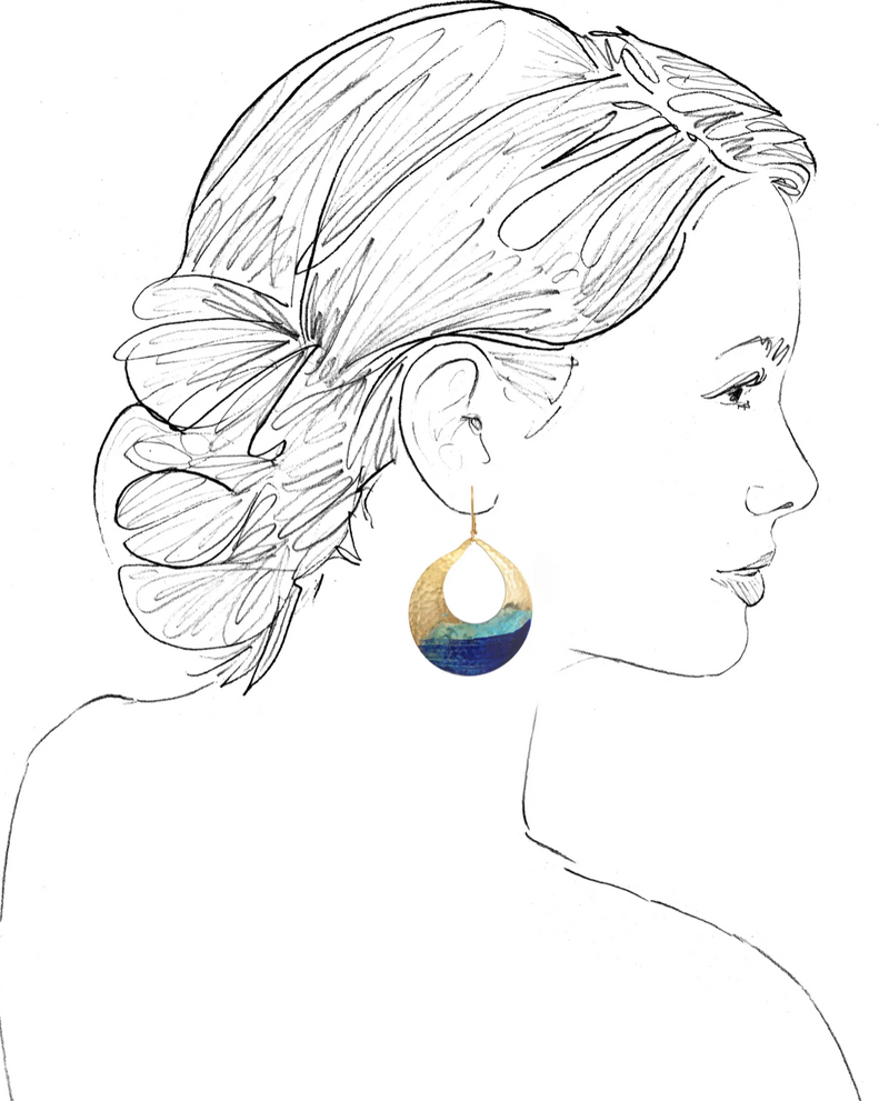 Watercolor Devi Earrings