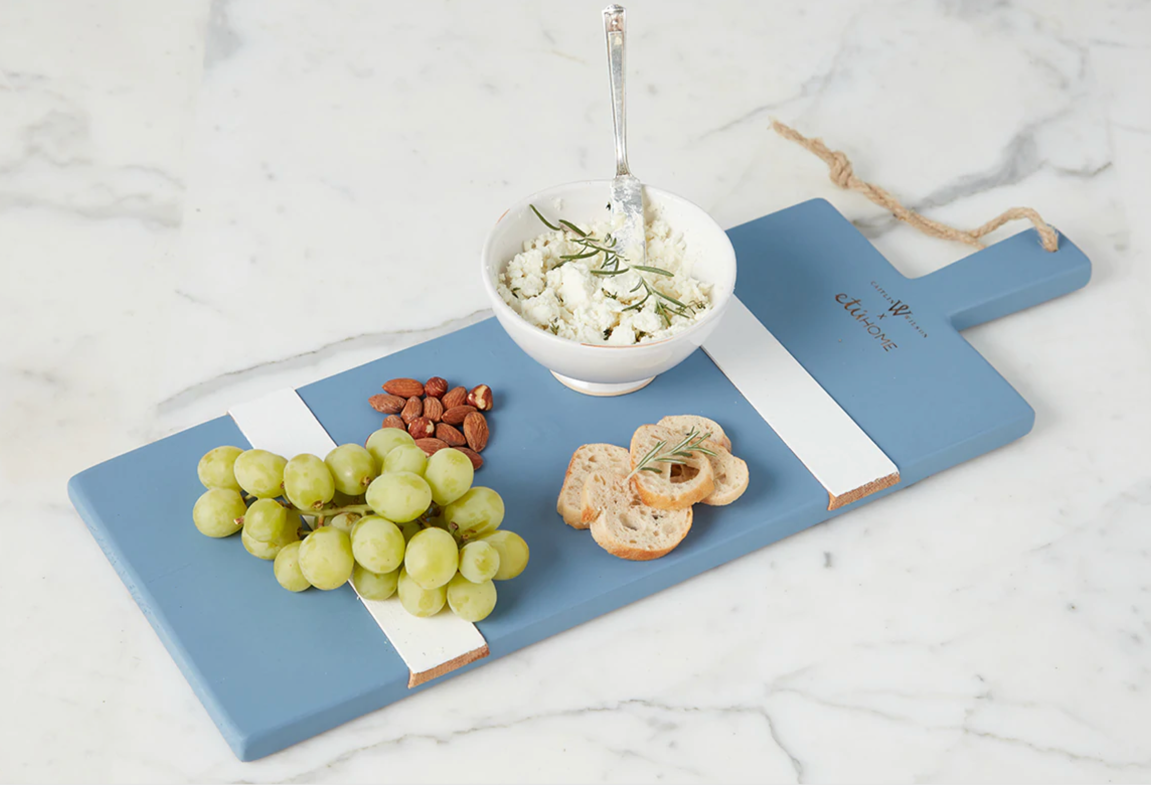 French Blue/White Rectangle Charcuterie Board
