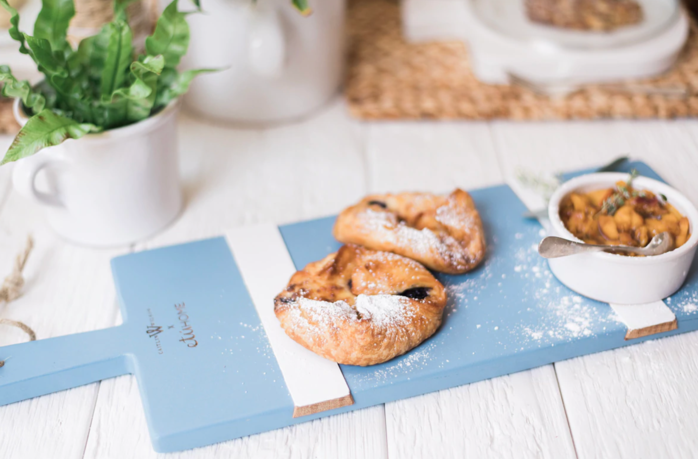 French Blue/White Rectangle Charcuterie Board