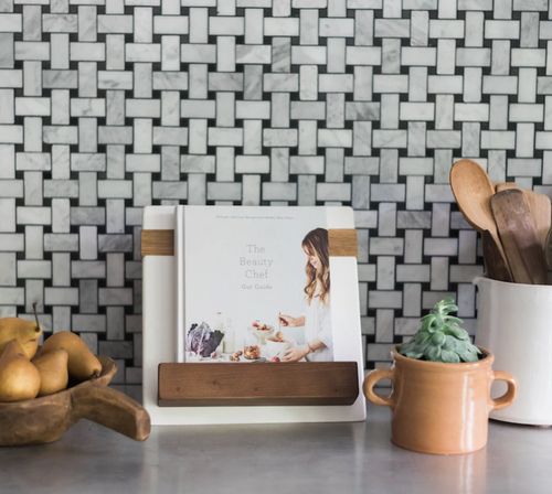 White iPad / Cookbook Holder