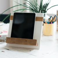 White iPad / Cookbook Holder