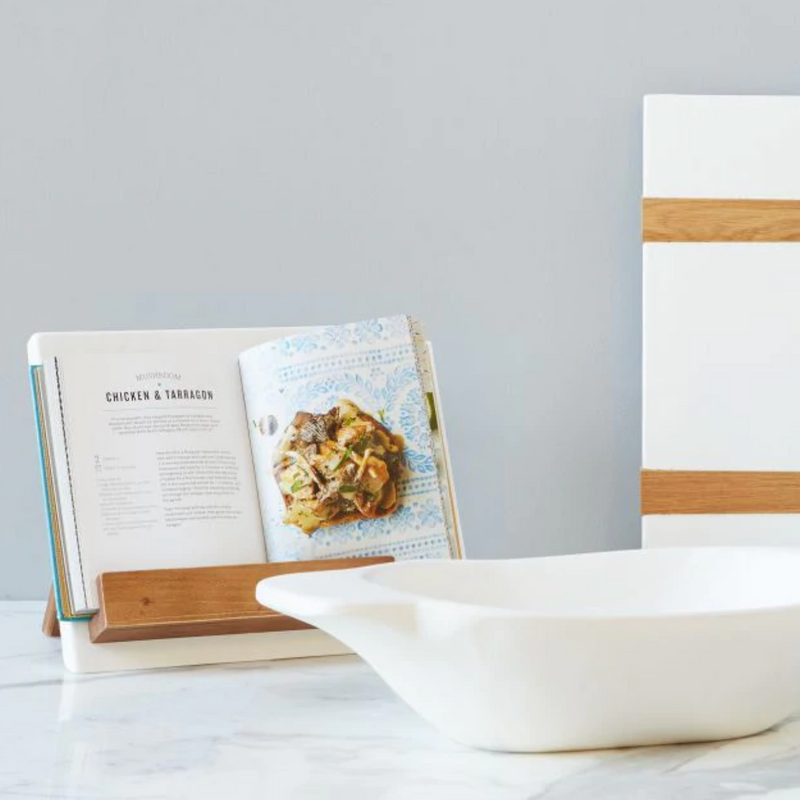 White iPad / Cookbook Holder