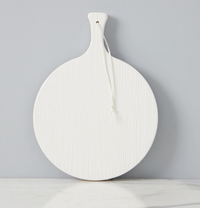 Modern White Round Charcuterie Board