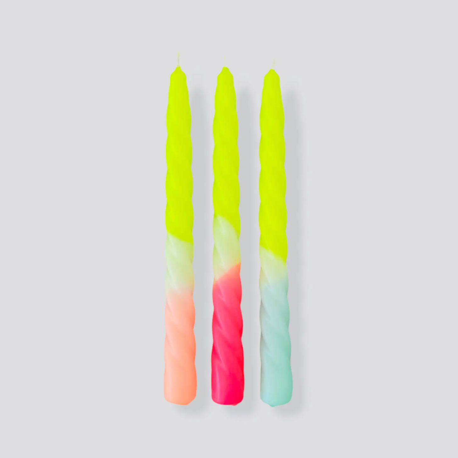Dip Dye Ice Cream Yellow Tapers